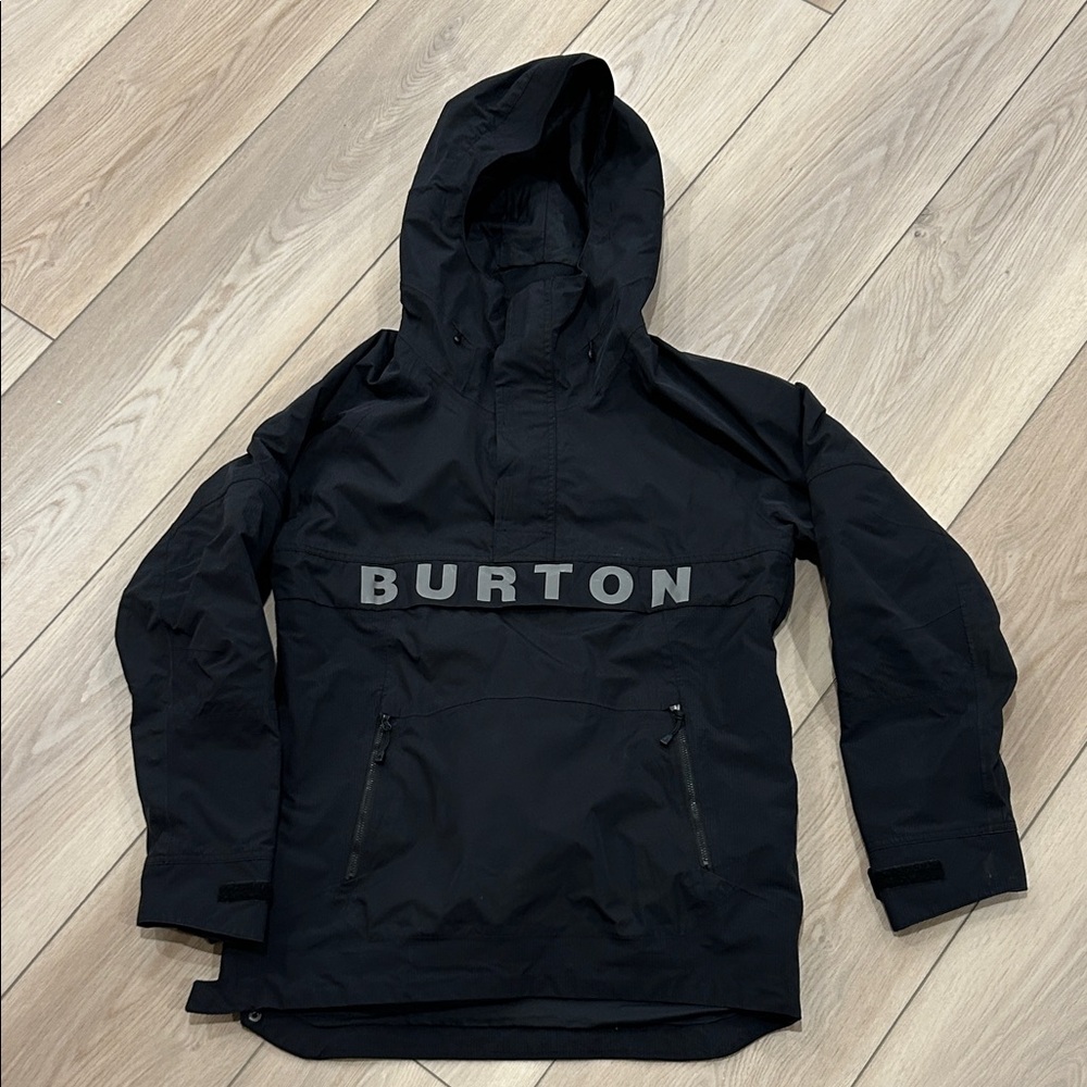 Burton Black Jacket with Zippered Sleeve